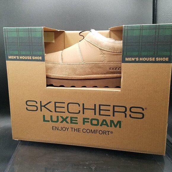 👟 Skechers Men’s House Shoes – Size 10 – Memory Foam Slip-On Slippers – NEW! - Picture 3 of 11